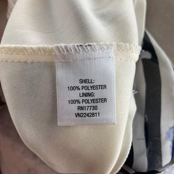 Xhilaration Tank Blouse Mixed Print Stripe Floral - Picture 9 of 10